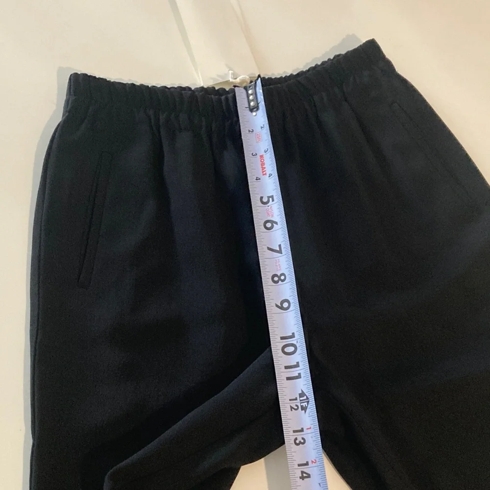 NWT Sezane Ross Pants Black Pull On Trousers size US 4/FR 36
